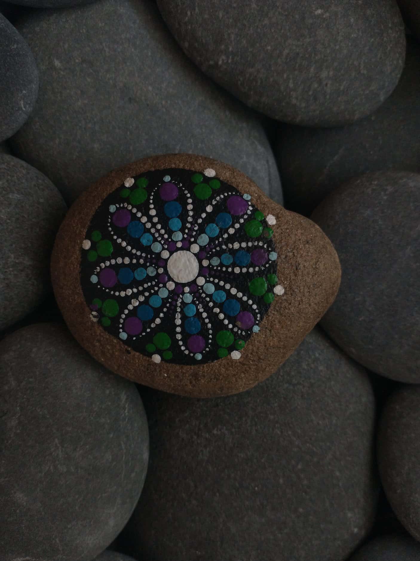This Flower Mandala is made with love by Amber Stones! Shop more unique gift ideas today with Spots Initiatives, the best way to support creators.